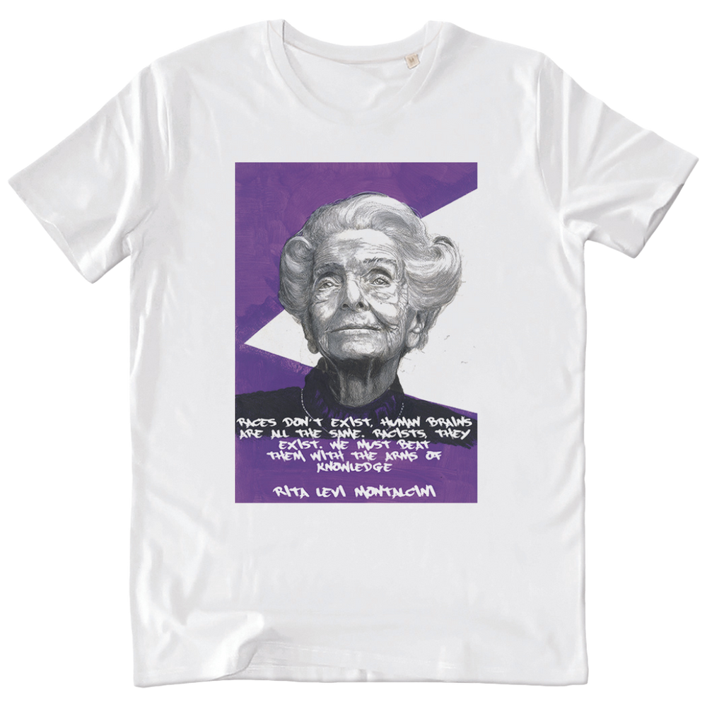 T-shirt illustrAEmenti Rita Levi Montalcini