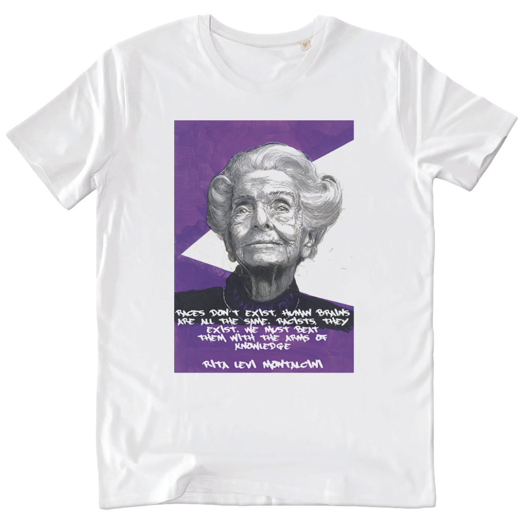 T-shirt illustrAEmenti Rita Levi Montalcini