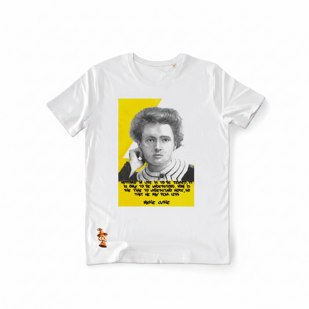 T-shirt illustrAEmenti Marie Curie