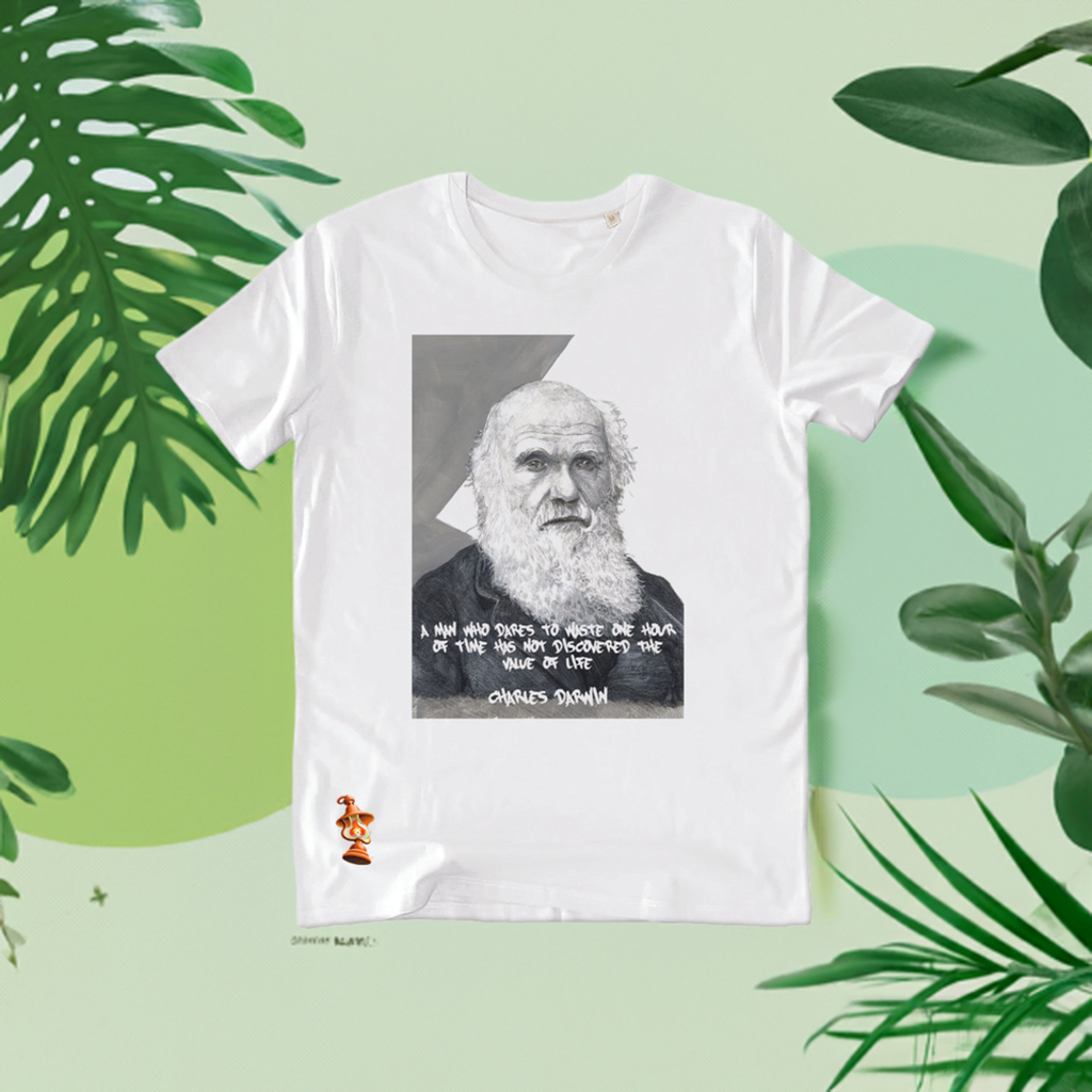 T-shirt illustrAEmenti Charles Darwin