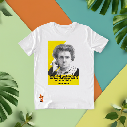 T-shirt illustrAEmenti Marie Curie